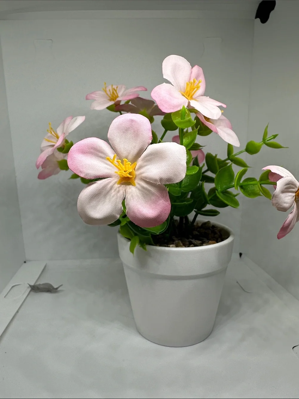 Artificial Pink Flower Pot Set - Home Accents